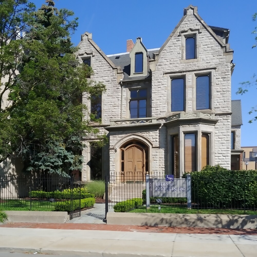 Older light gray house.